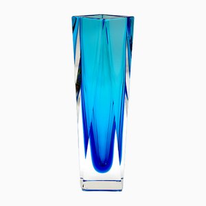 Small Tulip Murano Glass Vase by Alessandro Mandruzzato