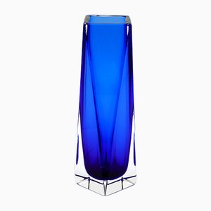 Small Tulip Murano Glass Vase by Alessandro Mandruzzato