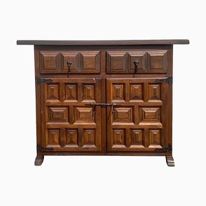 Spanish Baroque Style Carved Sideboard, 1960s