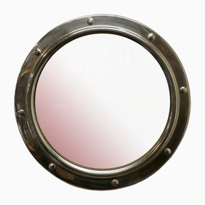 Specchio da parete convesso cromato, anni '60