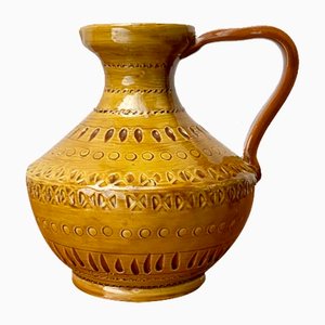 Mid-Century Italian Pottery Carafe Vase by Aldo Londi for Bitossi, 1960s