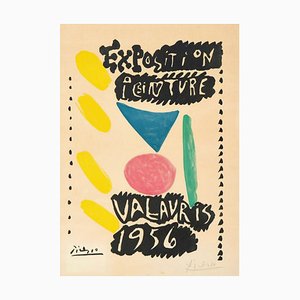Pablo Picasso, Ausstellung in Vallauris, 1956, Signiertes lithografisches Poster