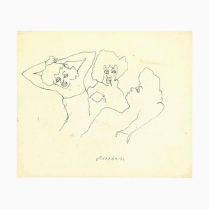 Mino Maccari, Mujeres seductoras, Dibujo a tinta, años 50