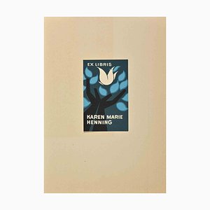 Ex Libris Karen Marie Henning, Lithographie, 1950er