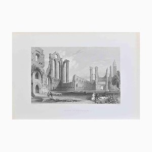 Thomas Higham, Abbaye d'Arbroath, Gravure, 1838