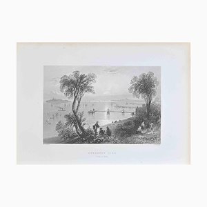 Robert Brandard, Newhaven Pier, grabado, 1838