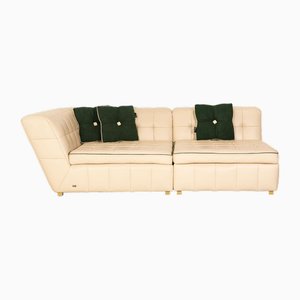 Tiziana 4-Seater Sofa in Cream Leather from Bretz