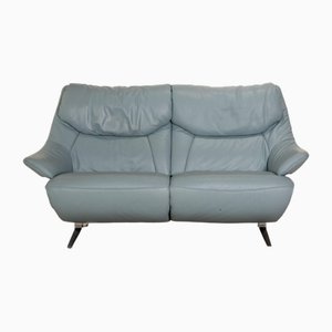 Malu 2-Seater Sofa in Light Blue Leather from Mondo