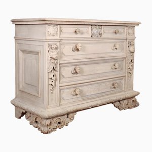 Antique Italian Commode in White