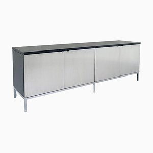 Mid-Century Modern Sideboard Aluminium and Wood Florence Knoll, 1960s