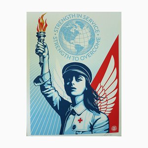 Shepard Fairey (Obey), Angel of Hope and Strength, Screen Print