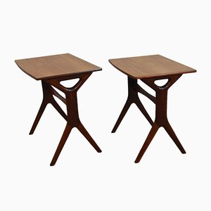 Tables Gigognes Vintage par Johannes Andersen pour Silkeborg, Danemark, Set de 2