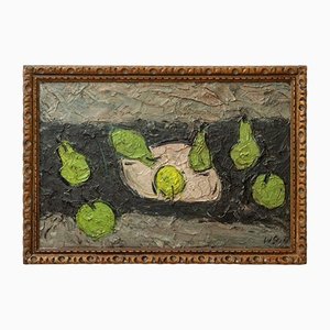 Still Life with Fruit, 20th Century, Oil Painting, Framed