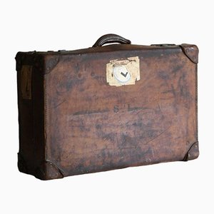 Antique Suitcase in Leather