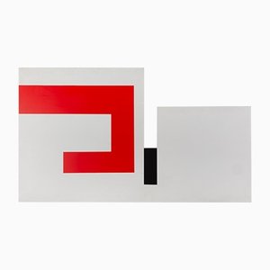 Bruno Munari, Positivo Negativo, anni '80, Pannello in legno