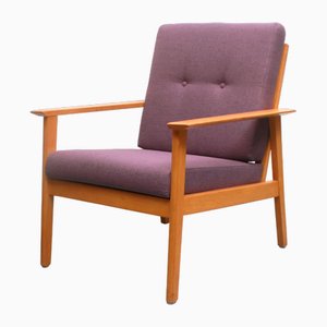 Armchair with Cushion in Light Violet, 1965