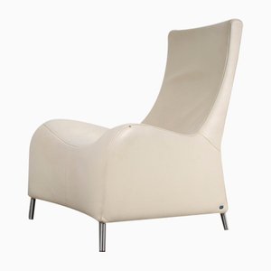 Vintage DS 264 White Leather Lounge Chair by Matthias Hoffmann for De Sede , 1990s