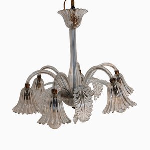 Barovier Chandelier with Lights from Barovier & Toso, 1950s