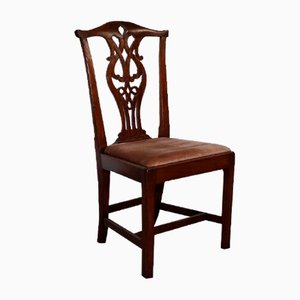 Chippendale Style Dining Chairs with H Frame, Set of 6