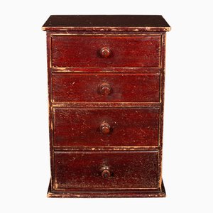 Petite Commode à Tiroirs d'Apothicaire Antique en Pin, 1910s