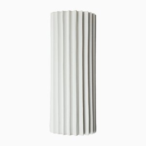 Pleated G9 Wall Light with Linen Shade by Louis Jobst