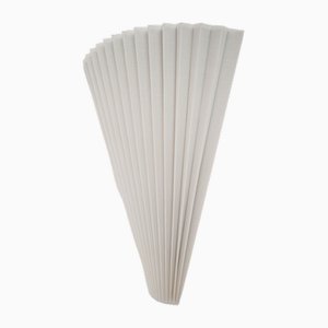 Pleated Fan Light with Linen Shade by Louis Jobst