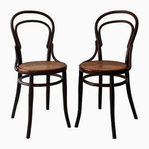 Coffee House Chairs from Ungvar, Hungary, 1890s, Set of 2