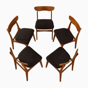 Vintage Dining Chairs by Schiønning & Elgaard for Randers Møbelfabrik, 1960s, Set of 5