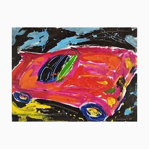 Joaquim Falcó, Lancia Aurelia B24 Spider, 1989, Acryl auf Papier