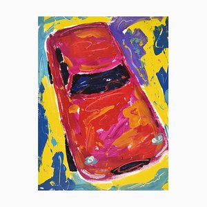 Joaquim Falcó, Ferrari 330 GTC, 1989, Acryl auf Papier