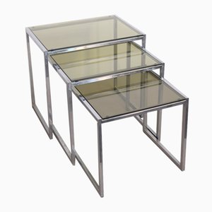 Tables Gigognes Vintage, Italie, 1970s, Set de 3