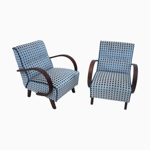 Art Deco Armchairs by J. Halabala, 1930s, Set of 2