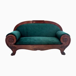 Antikes Sofa aus Mahagoni, Nordeuropa, 1880er