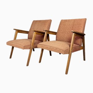 Mid-Century Sessel, Ehemaliges Jugoslawien, 1960er, 2er Set