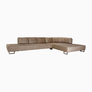 DS 165 Corner Sofa with Chaise Longue in Brown Leather from de Sede