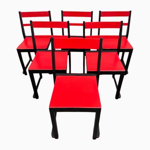 Swedish Modernist Orchestra Chairs by Sven Markelius, 1940s, Set of 6