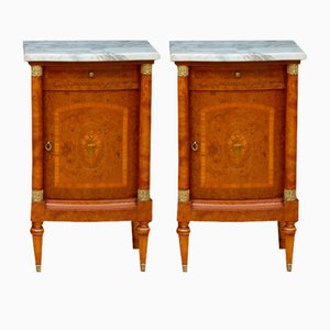 Tables de Chevet Vintage, 1900, Set de 2