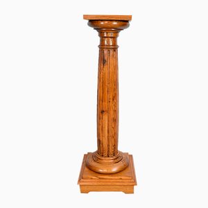 Columna vintage de roble, 1900