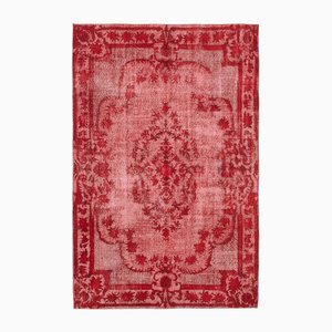 Tapis Overdyed en Laine Rouge, Turquie, 1980s