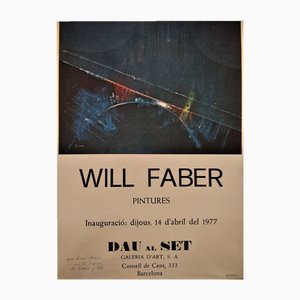 Will Faber, Pintures Dau al Set Poster, 1977, Lithographie