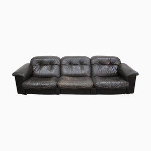 Adjustable DS-110 Three-Seater Sofa in Leather from De Sede, 1970s