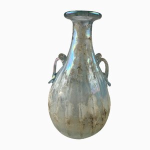 Ánfora de cristal de Murano oppalescente atribuida a Archimedes Seguso, Italia, años 40