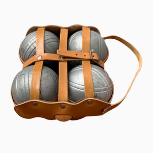 Mid-Century French Pétanque Boule Game Set, 1960s