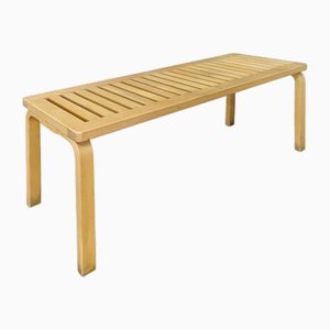 Panca modello 153 in legno di Alvar Aalto per Artek, anni '70