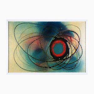 Klaus Oldenburg, Eccentric Discharges of a Blue-Red Core, 1975, Oil Painting