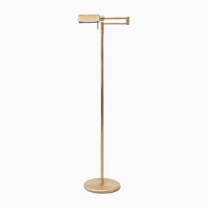 Brass Halogen Floor Lamp from Höltkotter, Germany, 1970s