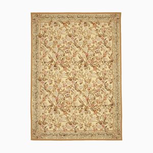 Tapisserie Kilim Aubusson Vintage Beige, 1990s