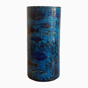 Vase Cylindrique par Aldo Londi pour Bitossi, 1960s