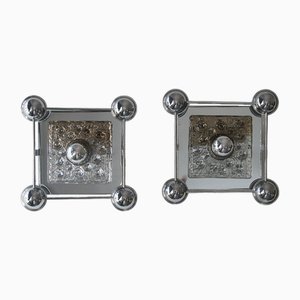 Murano Wall Lights in the style of Toni Zuccheri for Mazzega, Set of 2