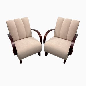 Armchairs attributed to Jindrich Halabala for Up Závody, 1960s, Set of 2, Set of 2